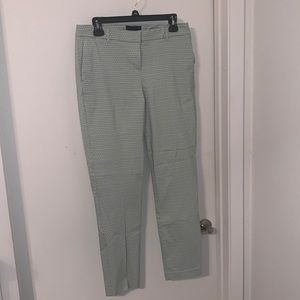 Green/Cream Ankle Pants